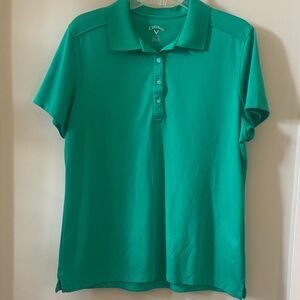 Callaway Vibrant Green Golf Polo, women’s XL